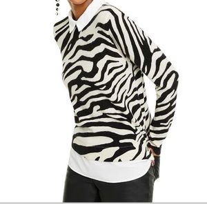 The limited zebra print sweater cotton
